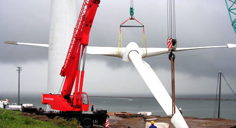 Utility Scale turbine install